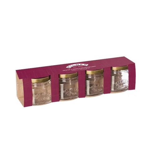 Pack 4 Frascos de vidrio con tapa Kilner® 55ml