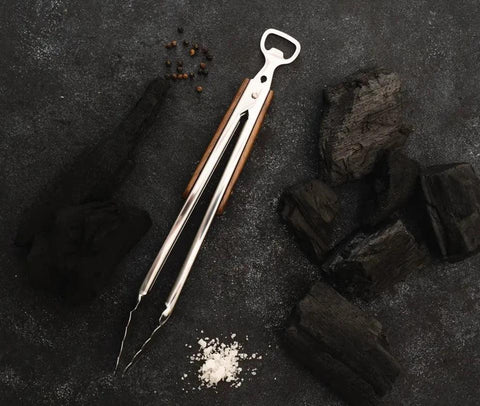 Tenaza Parrillera con Destapador - Mall del Parrillero