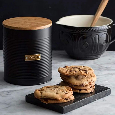 Contenedor Cookies Negro - Mall del Parrillero