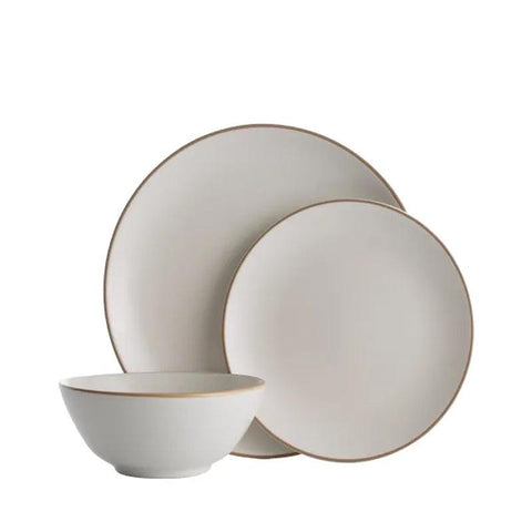 Juego Loza Classic Collection 12 Piezas color Crema