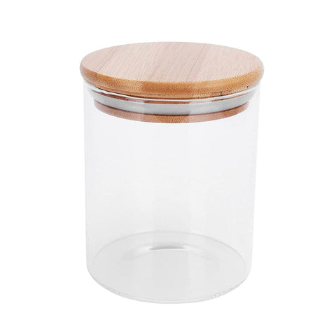 Frasco hermético con tapa de bambú 700ml