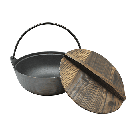 Olla Con Tapa De Madera Wayu Iron Cast - Mall del Parrillero