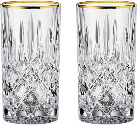 Set 2 Vasos Noblesse Gold Longdrink