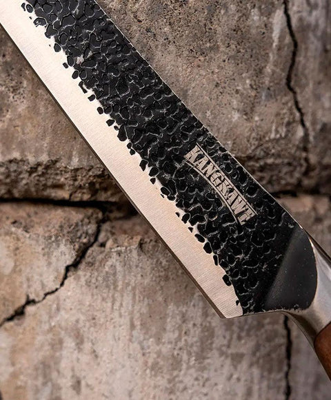 Cuchillo 10" Carnicero Curvo Martillado Pro - Mall del Parrillero
