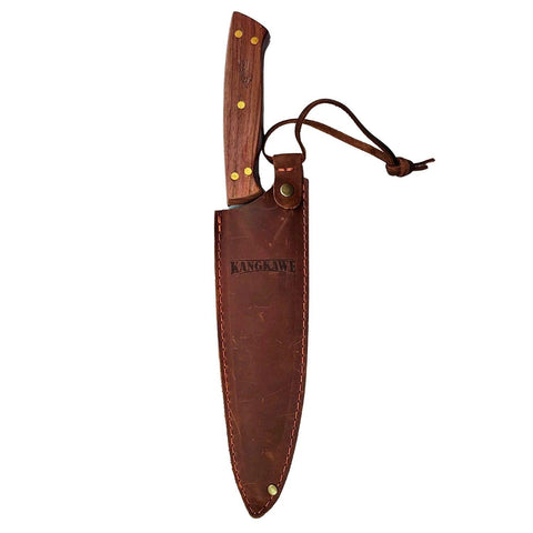 Cuchillo 8" Parrillero C/Funda De Cuero Café - Mall del Parrillero
