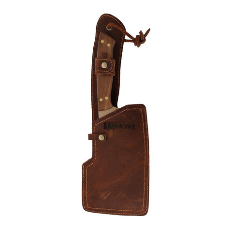 Machete Parrillero 7" Parrillero Riñihue Con Funda De Cuero Café - Mall del Parrillero
