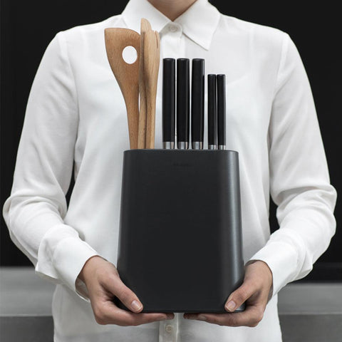 Soporte Bloque para cuchillos y utensilios Dark Grey - Mall del Parrillero
