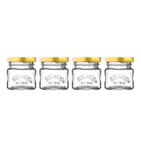 Pack 4 Frascos de vidrio con tapa Kilner® 55ml
