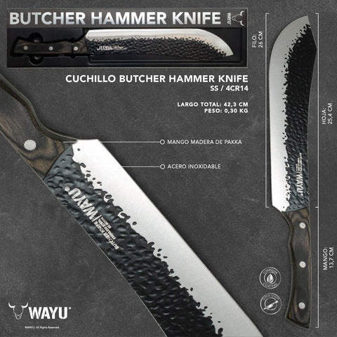 Cuchillo Hammer Butcher 10" Wayu