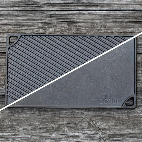 Parrilla/Plancha de Hierro Fundido Reversible Double Play - Mall del Parrillero