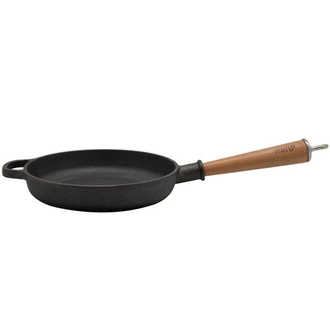 Sartén de Hierro Fundido con mango de madera 20 CM - Mall del Parrillero
