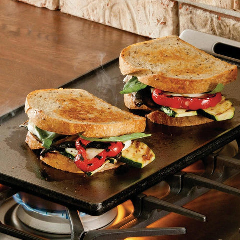 Parrilla/Plancha de Hierro Fundido Reversible Double Play - Mall del Parrillero