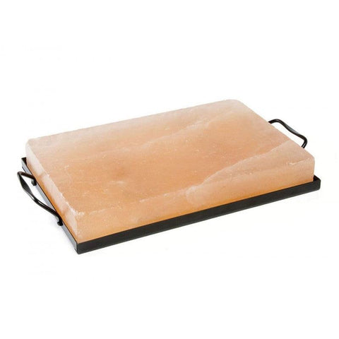 Tabla Sal Rosada Himalaya con soporte metalico - Mall del Parrillero