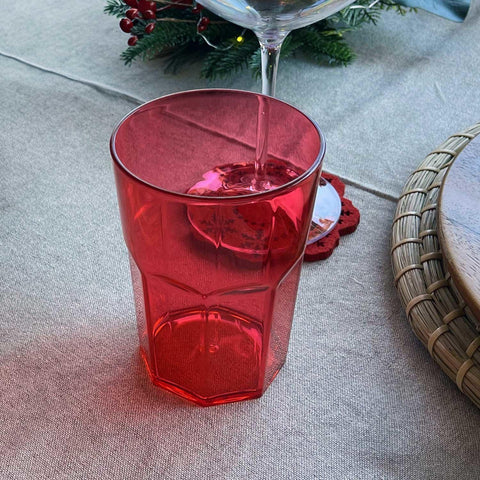 Pack 6 Vasos 400 Ml Rojo - Mall del Parrillero