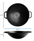 Wok Hierro Fundido Esmaltado 35 cm