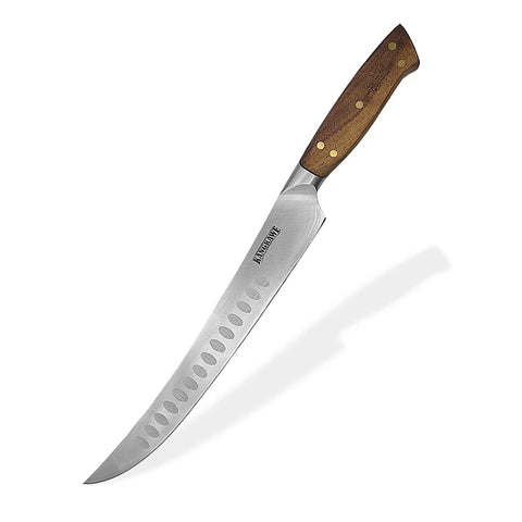 Cuchillo 10" Parrillero Curvo de Acero Inox Pro