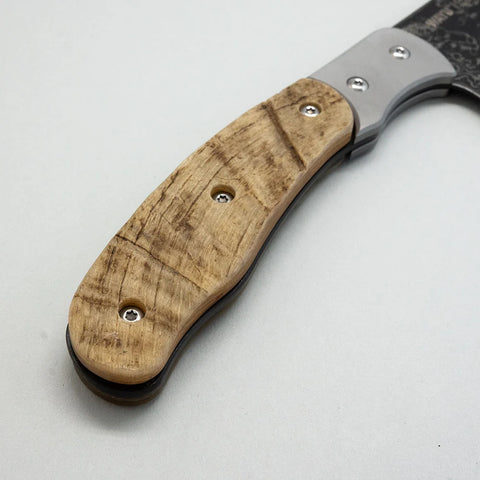 Cuchillo Caveman Damascus mall del parrillero
