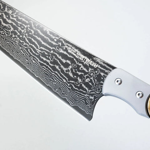 Cuchillo Caveman Damascus mall del parrillero