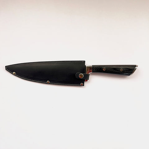 Cuchillo Parrillero 8 Feroz con Funda Negra 2