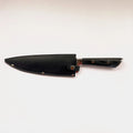 Funda de Cuero Negra Cuchillo Parrillero Profesional 8