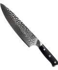 Cuchillo Parrillero Forjado 8” – Acero Damasco VG10, Mango G10 Negro