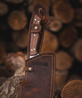 Machete Parrillero 7" Parrillero Riñihue Con Funda De Cuero Café - Mall del Parrillero