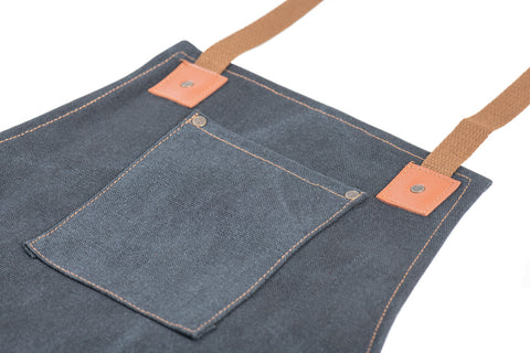 Pechera Parrillera Criolla Negra Ajustable detalle