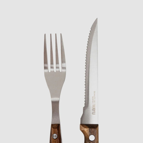 Set 4 Cuchillos y 4 Tenedores asados