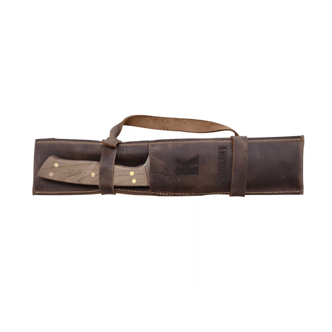 Set Tenedor y Cuchillo con Porta Cuchillos de Cuero Artesanal 3