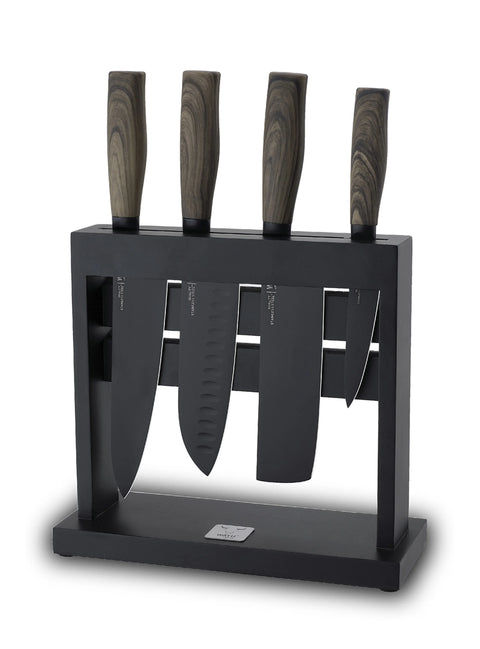 Set de 4 cuchillos para cocina con soporte
