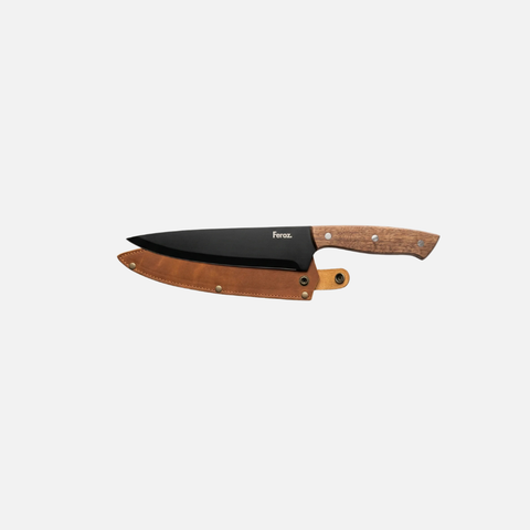 cuchillo con funda set parrillero