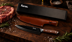 Cuchillo parrillero Feroz con estuche