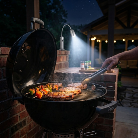Luz magnética para parrilla y quincho  Feroz