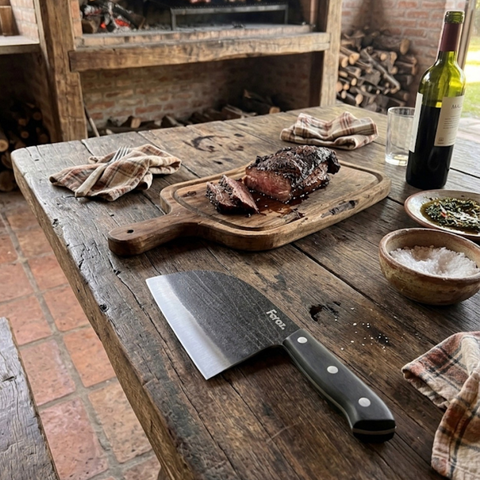 Cuchillo Parrillero Serbian Hualle Feroz